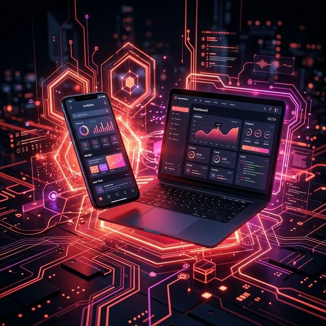 Modern website design by DevWiseTech