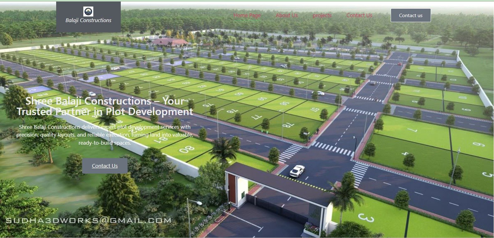 Balaji Constructions — Custom Website by DevWiseTech